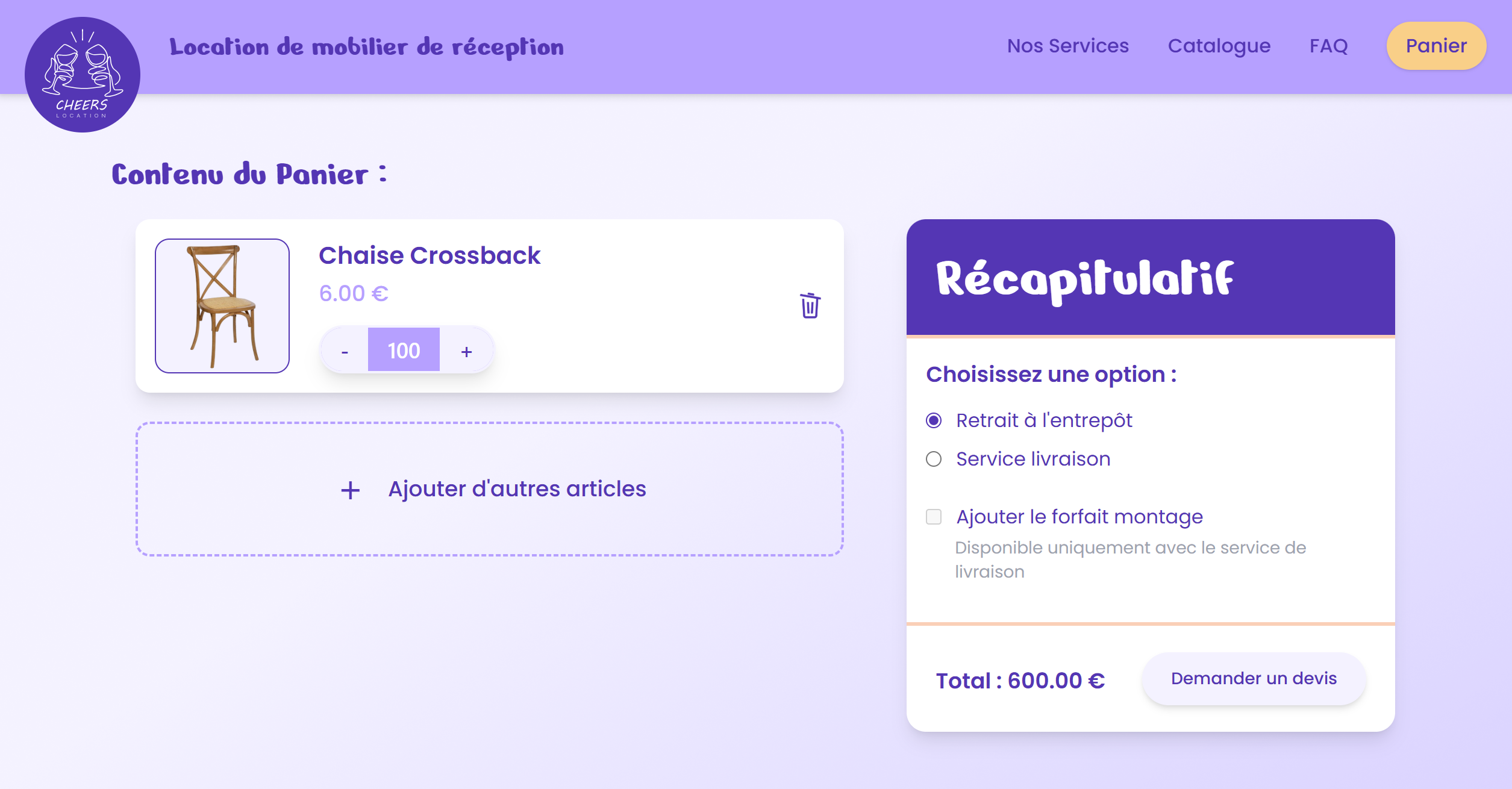Image du projet Cheers Location
